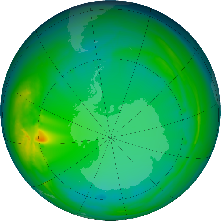 Ozone Map 2007-07-14